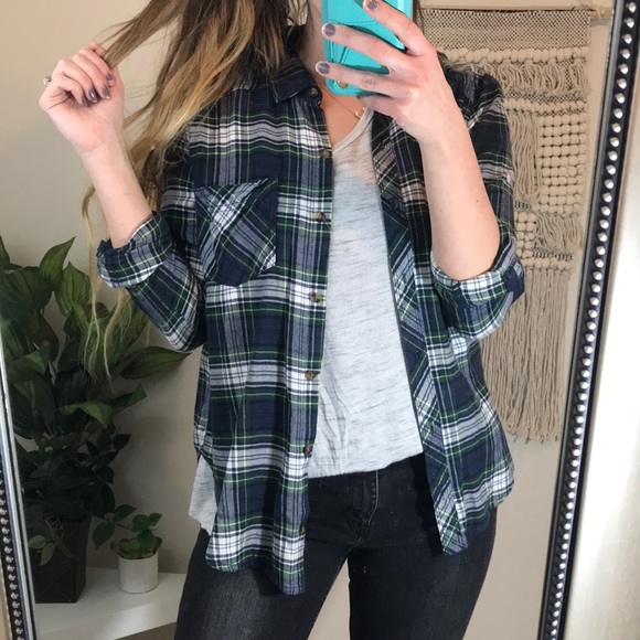 Abercrombie & Fitch Tops - A&F Oversized Boyfriend Flannel